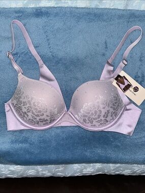 Secret Treasures Lilac Floral Lace Push-Up Bra 34A NWT